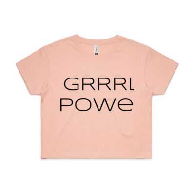 GRRL Power - Womens Crop Tee Thumbnail