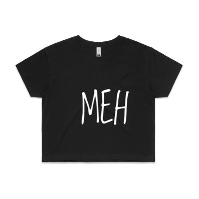 Crop MEH - Womens Crop Tee Thumbnail