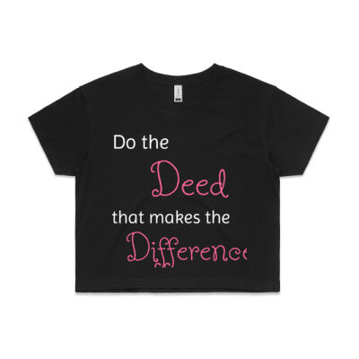 The Deed Tee - Womens Crop Tee Thumbnail